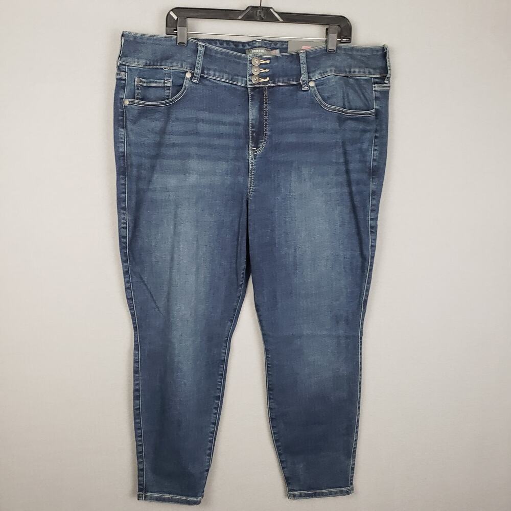 Torrid Plus Size 22 Extra Short Super Soft Jegging Jeans High Rise Skinny‎ NWT